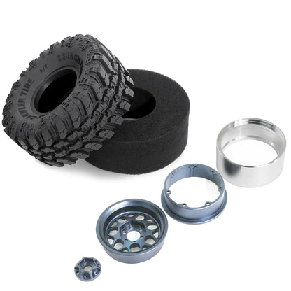 4PCS Beadlock RC Wheel Rims 2.2" for 1/10 Crawler SCX10 TRX4 TRX6