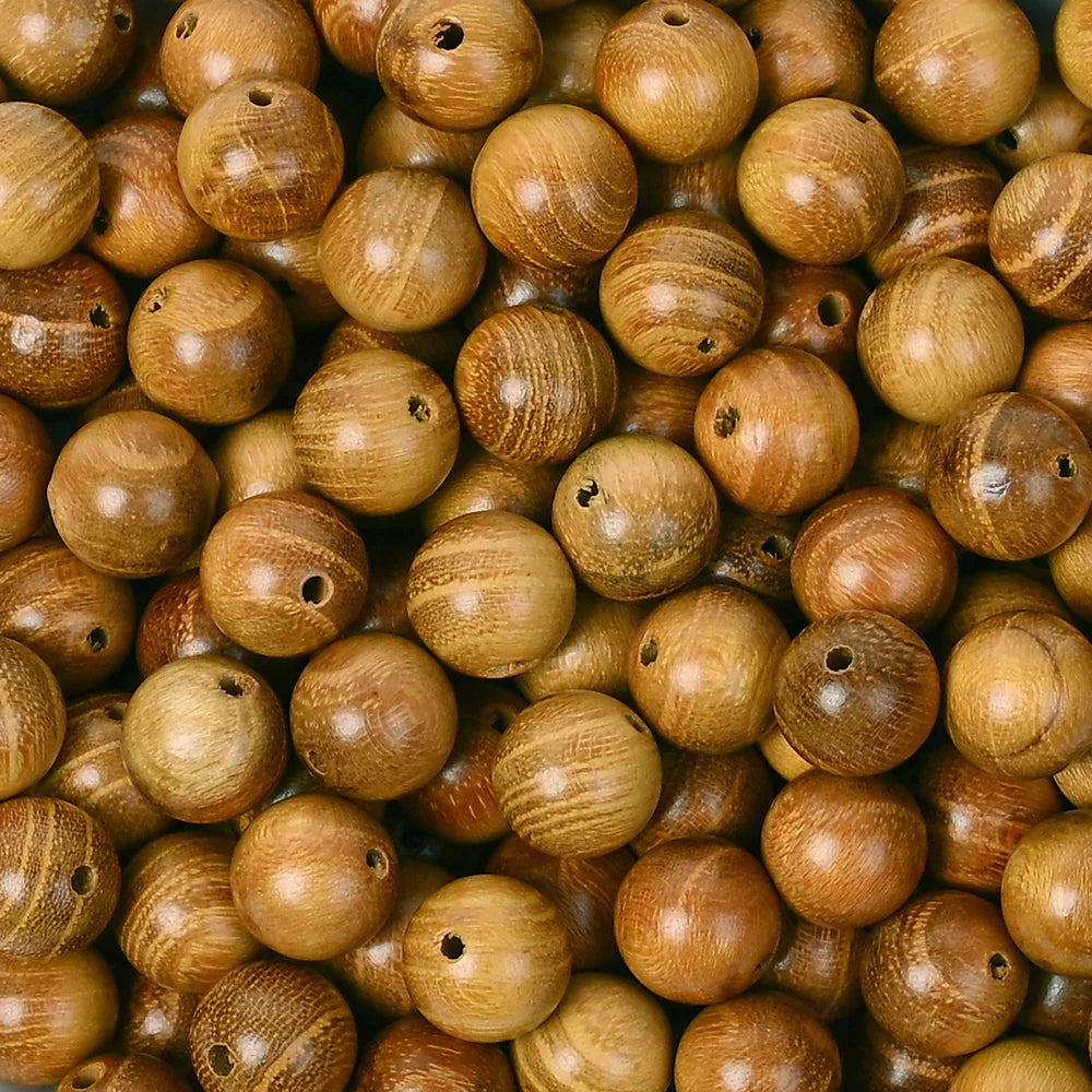 200Pcs Dark Brown Round Wooden Beads 6/8/10/12mm Loose Spacer for Jewellery