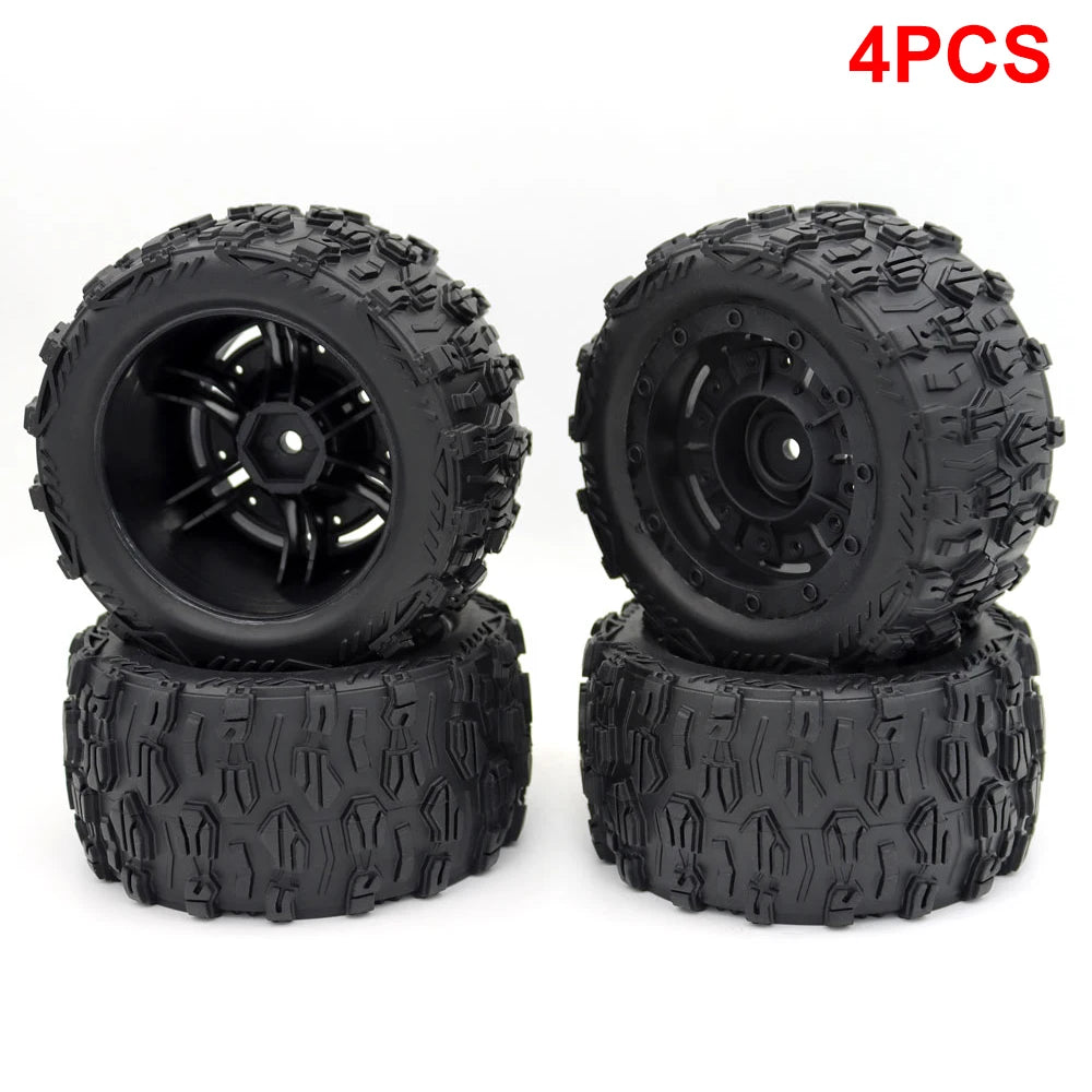 ZD Racing 4pcs 1/16 RC Monster Truck Tires 84mm Rubber 12mm Hex for SCY 16101/16102 PRO