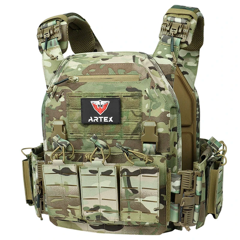 Ranger Green Carrier Vest Quick Release Molle Tactical Security Plate
