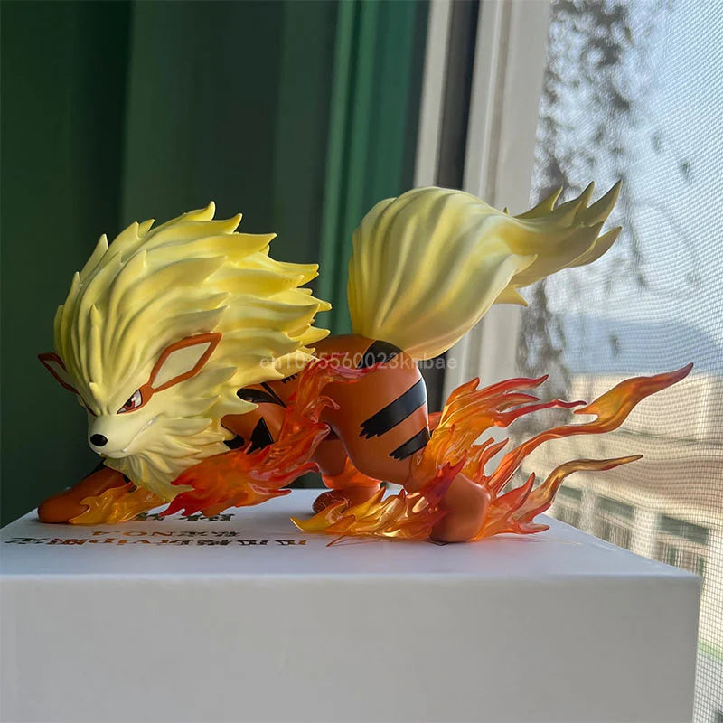 Arcanine Figures Pokemon Anime Figure Mini 1:20 Scale Action Figure 9cm Pvc Statue Collection Orange Decoration Kids Toys Gift-EXPROTAS