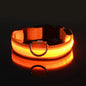 Dog Collar Nylon LED Glow Night Safety Leash Luminous Flashing Pet Accessories