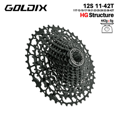 GOLDIX Mountain Bike Cassette 9 10 11 12 13 Speed HG Carbon Steel - EXPROTAS