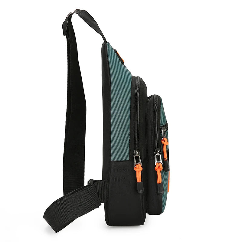 Men's Crossbody Shoulder Bag Lightweight Oxford Fabric Sling Travel Handbag