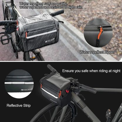 Bicycle Handlebar Bag Insulated 4.5L Storage Bike Accessory Panniers