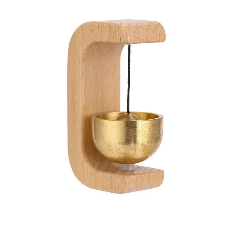 Wooden Wind Chimes Wireless Doorbell Decorative Hanging Entrance Bell