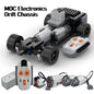 MOC Electronics Drift Chassis Double Motors Rear Wheel Drive Technical Cars RC Motorized STEAM Building Blocks Educational Toys-EXPROTAS