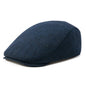 Men's Herringbone Newsboy Hat Wool Blend Flat Cap Gatsby Style