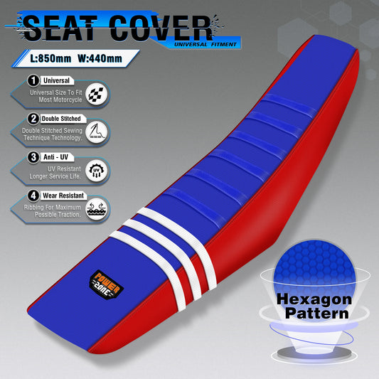 Soft Waterproof Ribbed Gripper Seat Cover for SXF EXC KXF CRF by Powerzone