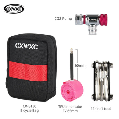 Mini Bike Saddle Bag CXWXC 0.35L Lightweight Seat Tail Storage Pouch