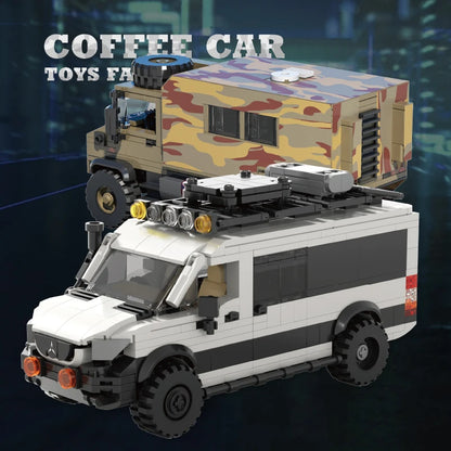 City SUV Off-Road Vehicle Building Blocks MOC Station Wagon Brick Toy Set