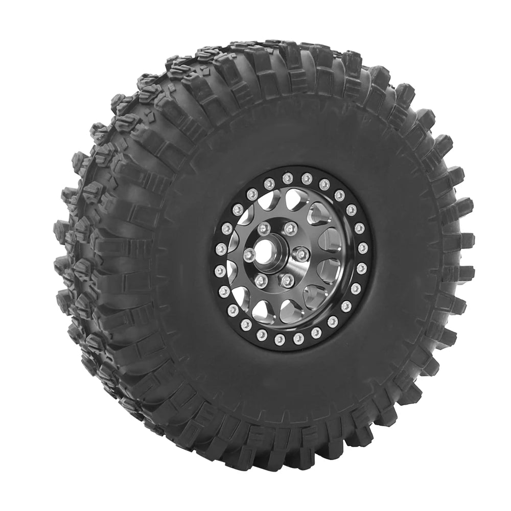 Beadlock Wheel 1.9 Metal Rim for 1/10 RC Crawler Axial SCX10 TRX-4 Redcat