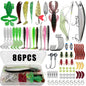 366Pcs Tackle Box Fishing Lure Set for Trout Pike Bass Pro Gear