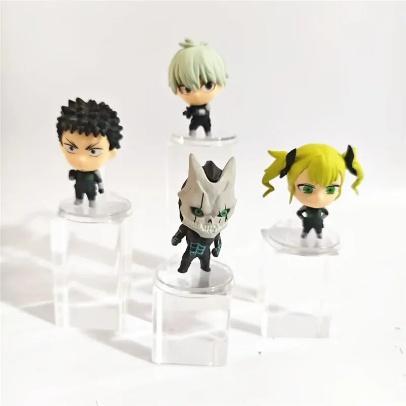 4pcs Kaiju No. 8 Cute Figure Set 5cm Anime Collectible Models