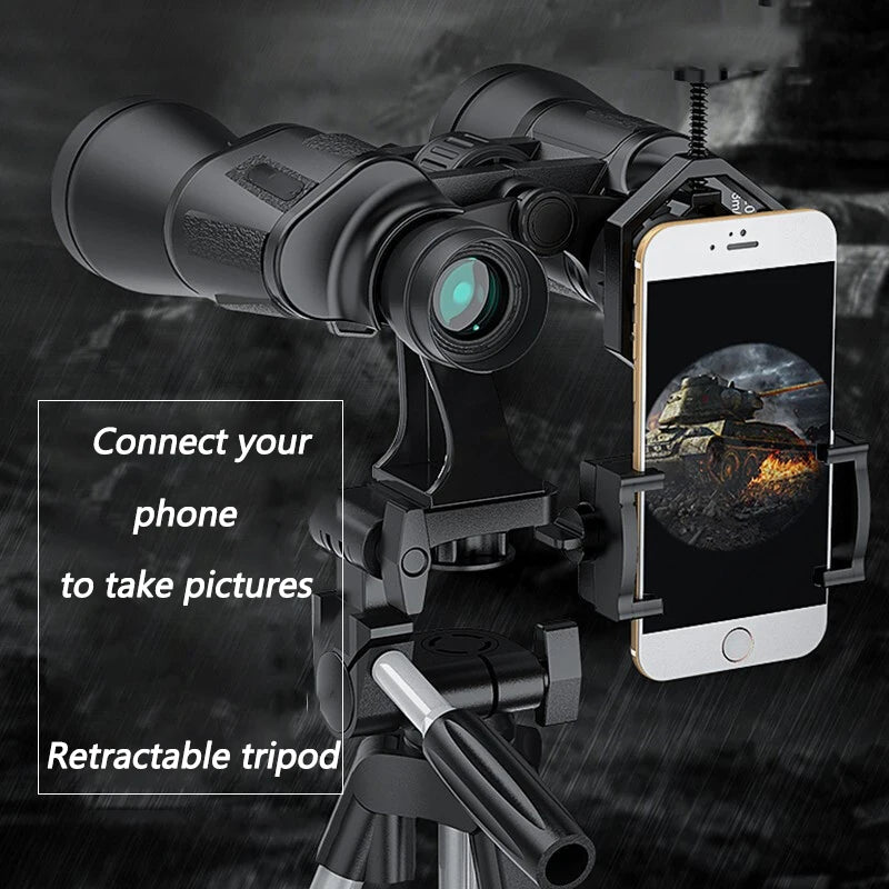 20x50 Waterproof Binoculars Low Light Long Range Hunting Camping Outdoor Optics