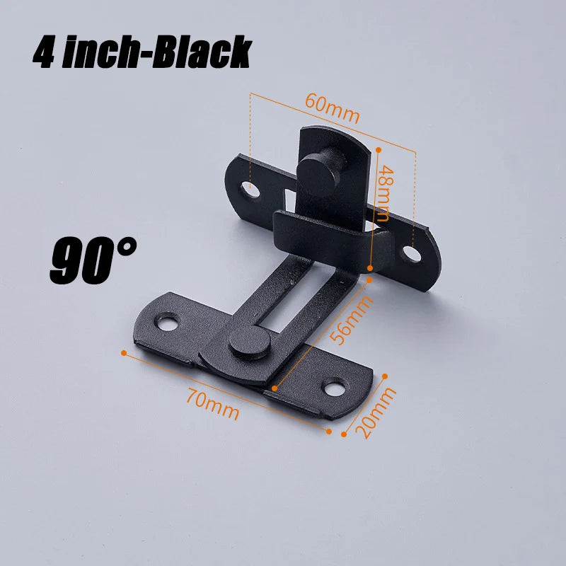 Barn Door Latch Sliding Right Angle Bolt Wine Cooler Closet Baby Safety