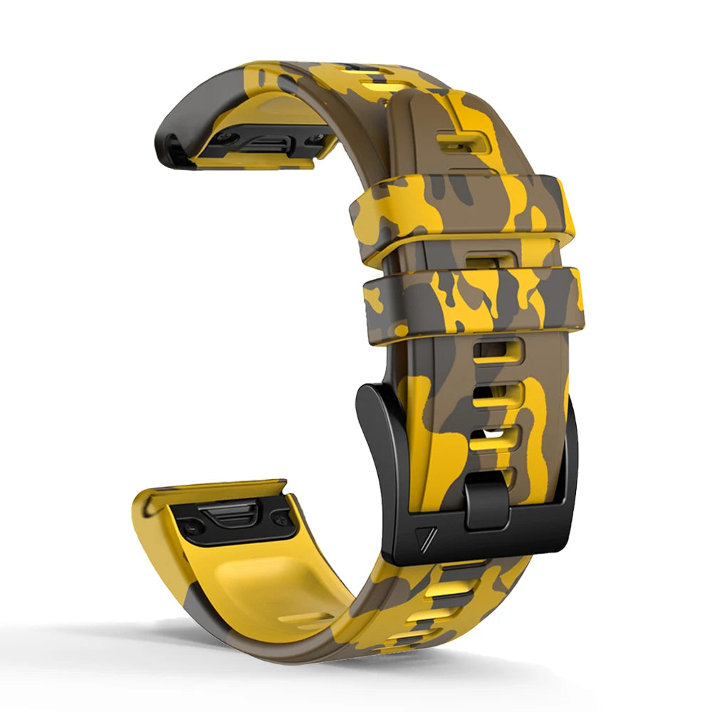 Silicone Strap for Garmin Fenix 7X 8 6X 5X 26mm 22mm Watch Band