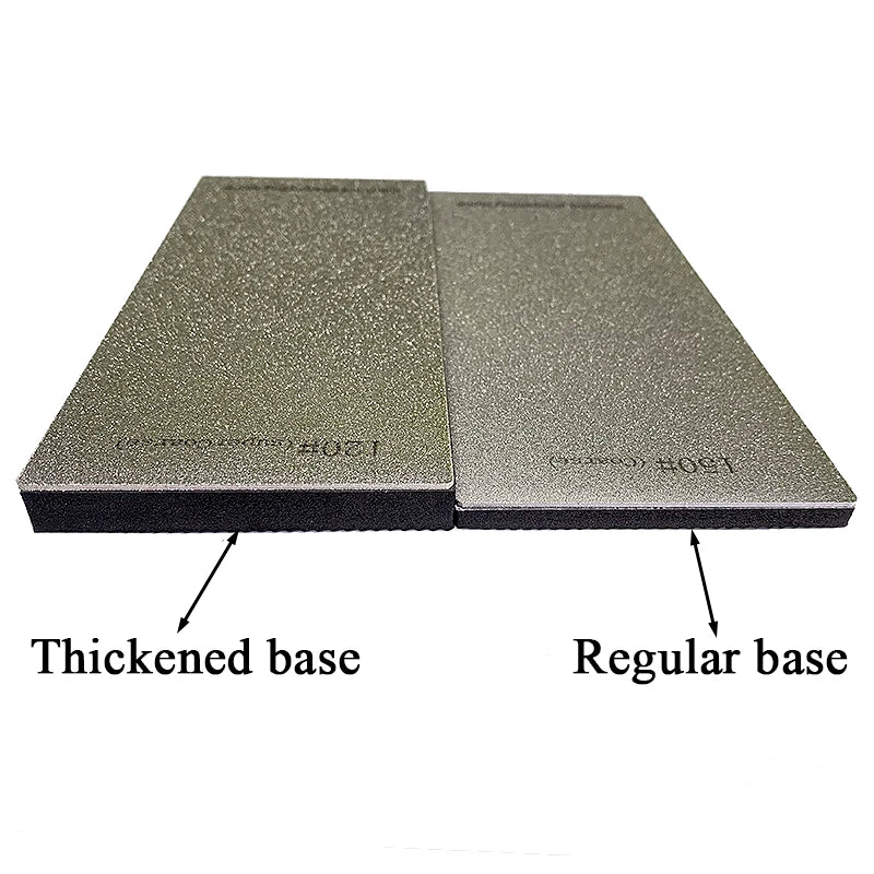 Diamond Knife Sharpening System 15° Whetstone Tool w/ Non-Slip Base