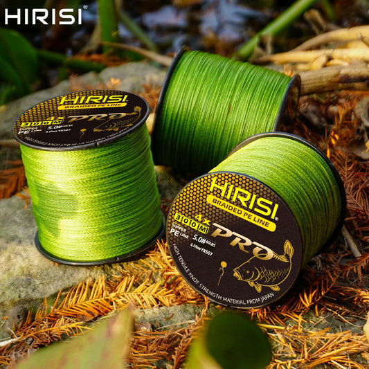 Hirisi 300M 4 Strands PE Braided Fishing Line 15-70LB Smooth Carp Line