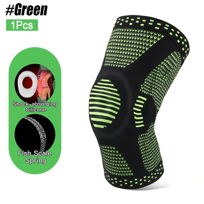 2Pcs Silicone Pad Knee Support Compression Brace Sports Sleeve for Arthritis