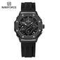 NAVIFORCE Fashion Couple Watches Casual Original Sport Silicone Strap Wristwatch for Lovers Auto Date Display Quartz Chronograph-EXPROTAS