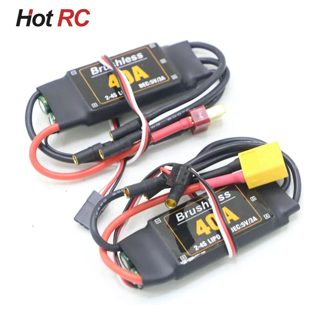 Mitoot 40A Brushless ESC Speed Controller, 2-4S with 5V 3A UBEC for RC FPV Quadcopter, Airplane, Helicopter