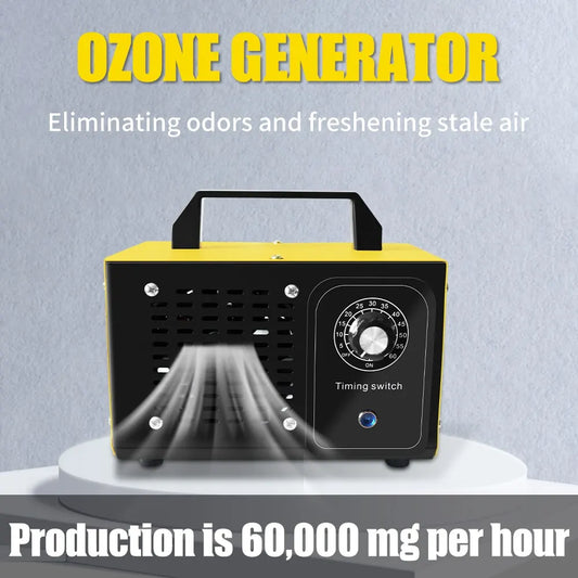 ATWFS 220V 60G Ozone Generator Purifier Cleaning Formaldehy Air Cleaner Ozono Disinfection Sterilization-EXPROTAS