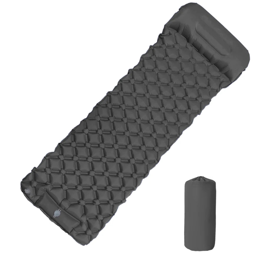 Ultralight Sleeping Pad with Built-in Pump and Pillow for Camping