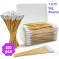 300PCS Cotton Swabs Pointed Tip Wooden Handle Precision Buds