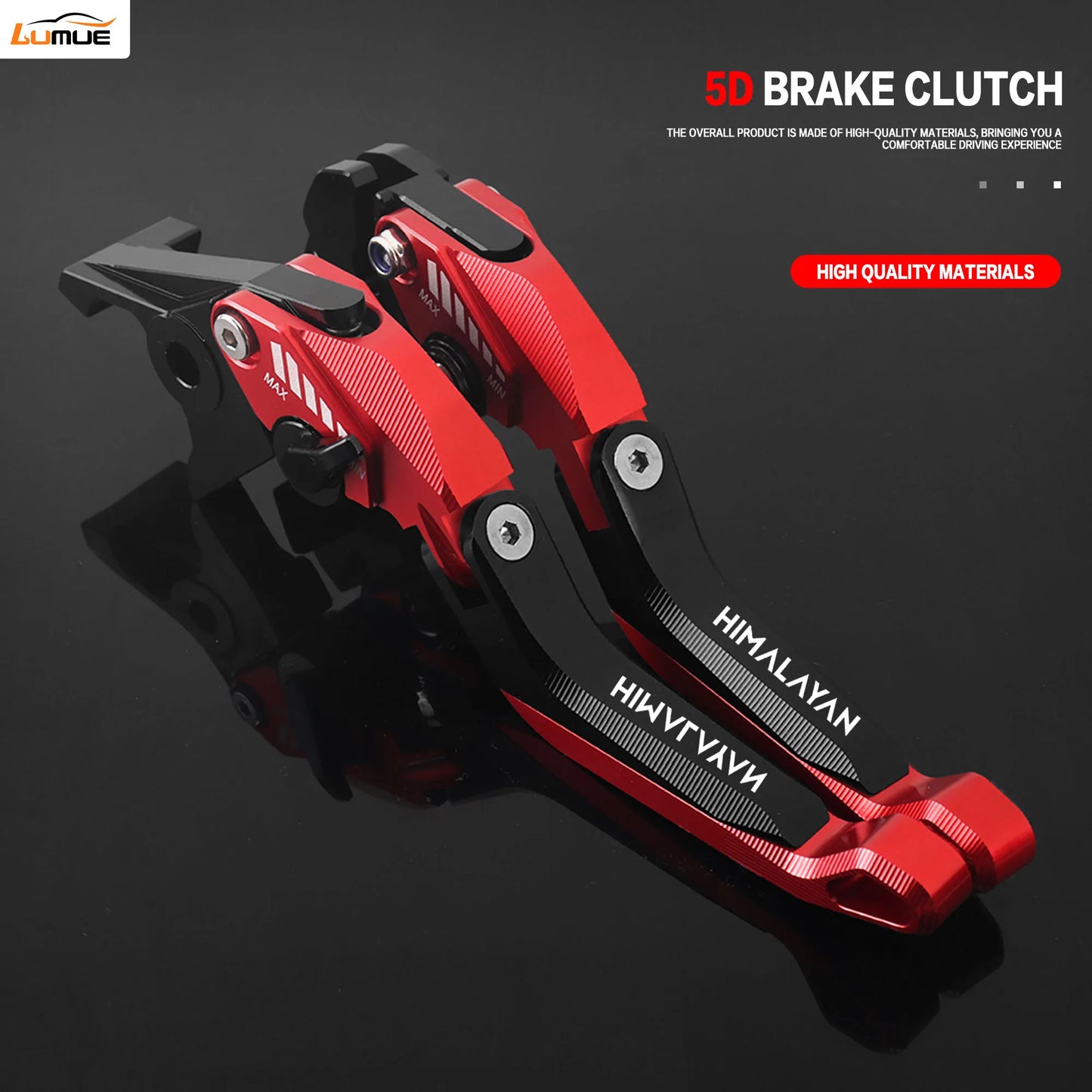 5D CNC Aluminum Foldable Motorcycle Brakes Levers Set for Himalayan 450 2023