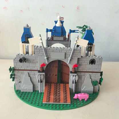 Medieval Knight Castle Building Blocks MOC Construction Scene Brick Toy Set