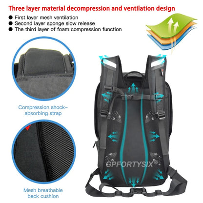 Motocentric Motorcycle Rear Seat Bag Multifunction Waterproof Motorcycle Helmet Backpack Big Capacity Motocross Tail Bag Luggage