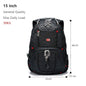Swiss-Multifunctional bags Durable 17 Inch Laptop Backpack, Travel Bag,College Bookbag,USB Charging Port,Water Resistant-EXPROTAS
