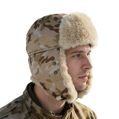 Outdoor Cycling Winter Hat for Men Women Thick Warm Windproof Snow Cap