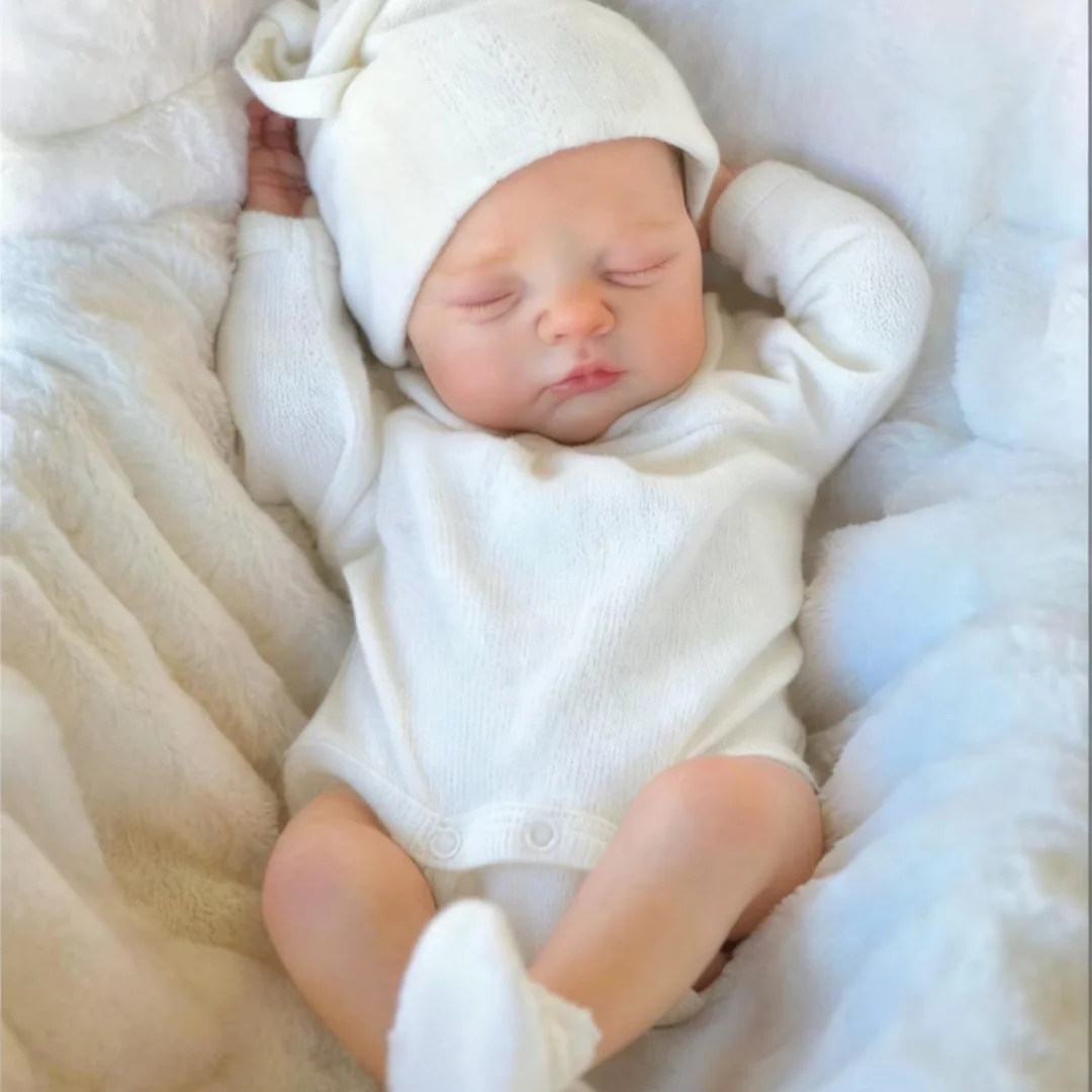 33cm Irys Silicone Reborn Baby Girl Doll Waterproof Open Mouth Painted Skin