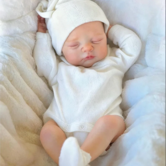 33cm Irys Silicone Reborn Baby Girl Doll Waterproof Open Mouth Painted Skin