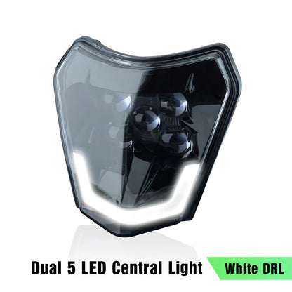 PowerZone Motorcycle  Headlight Headlamp Head Light Supermoto Fairing For KTM EXC SXF MX Dirt Bike Enduro  Headlight - EXPROTAS