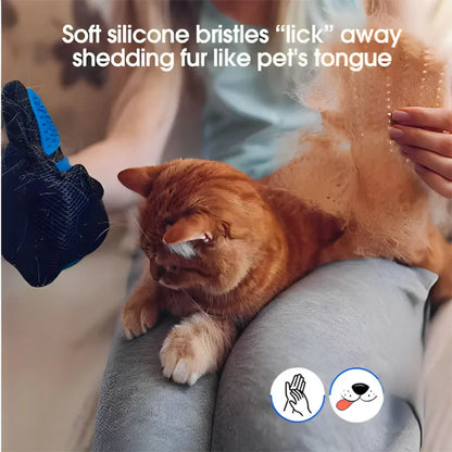 Pet Grooming Glove Deshedding Hair Remover Massage Brush for Dog Cat