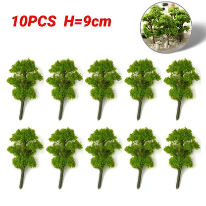 20Pcs Pine Trees Model 15cm Scenery for Scale Railway Layout Wargame Decor