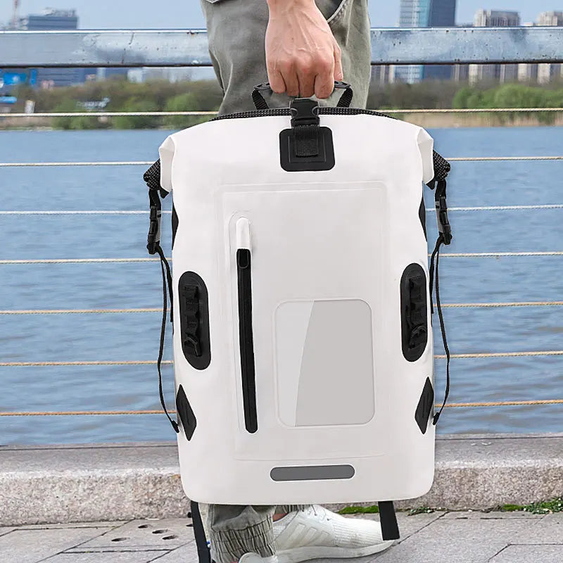 30L Waterproof Drift Bag Swimming Backpack Large River Trekking Shoulder Diving Wet Dry Rafting Canoeing Kayak PVC Camping Bag-EXPROTAS