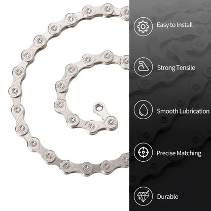 10 Speed Bike Chain 116 Links MTB Road Bicycle Chain 1/2x11/128 Inch
