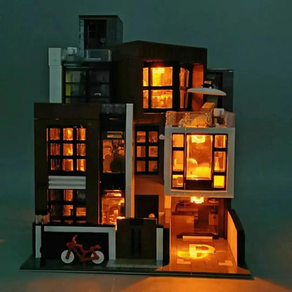 MOC-87366 Creative Modern Villa Modular City Architecture Building Block Bricks Model Street View Sets Kid Toy for Children Gift-EXPROTAS