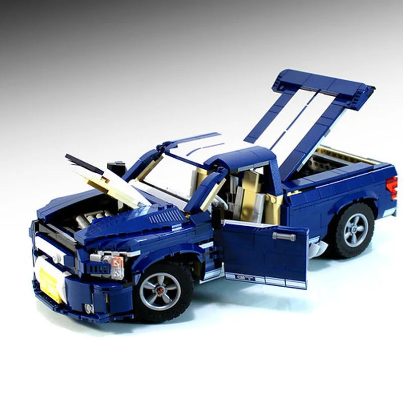 NEW MOD 10265 Pickup Truck F-150 Super Snake Model Building Block Assembled DIY Bricks Toys Boys Birthday Gifts-EXPROTAS