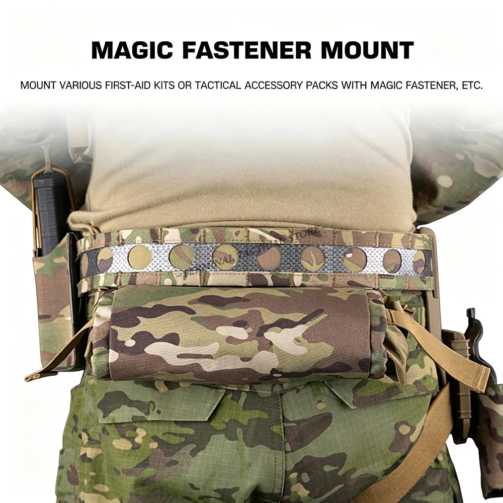 Tactical Belt Molle Combat Airsoft Hunting Lightweight Quick Detach Buckle