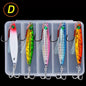 5pcs Metal Jig Fishing Lure Weights 7g-40g Trolling Hard Bait Bass Fishing Bait Tackle Trout Jigging Lure Jigs Saltwater Lures