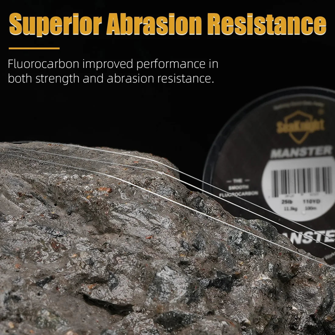 SeaKnight MANSTER T2 100% Fluorocarbon Fishing Line, 100M Carbon Fiber 3-35LB Sinking Sea Fishing