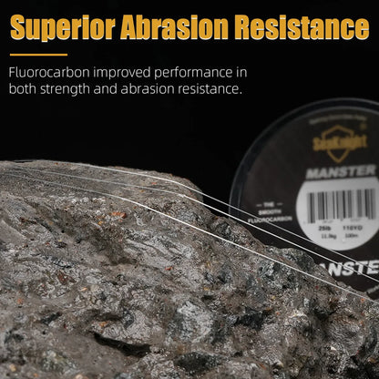 SeaKnight MANSTER T2 100% Fluorocarbon Fishing Line, 100M Carbon Fiber 3-35LB Sinking Sea Fishing