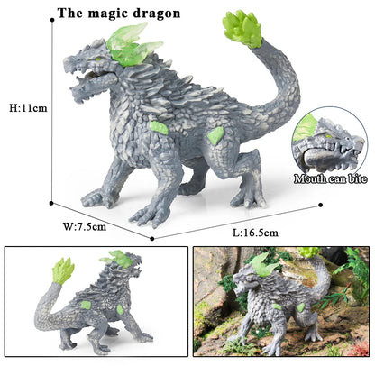 Oenux Fantasy Creature PVC Figure Dragon Phoenix Dinosaur Animal Model - EXPROTAS