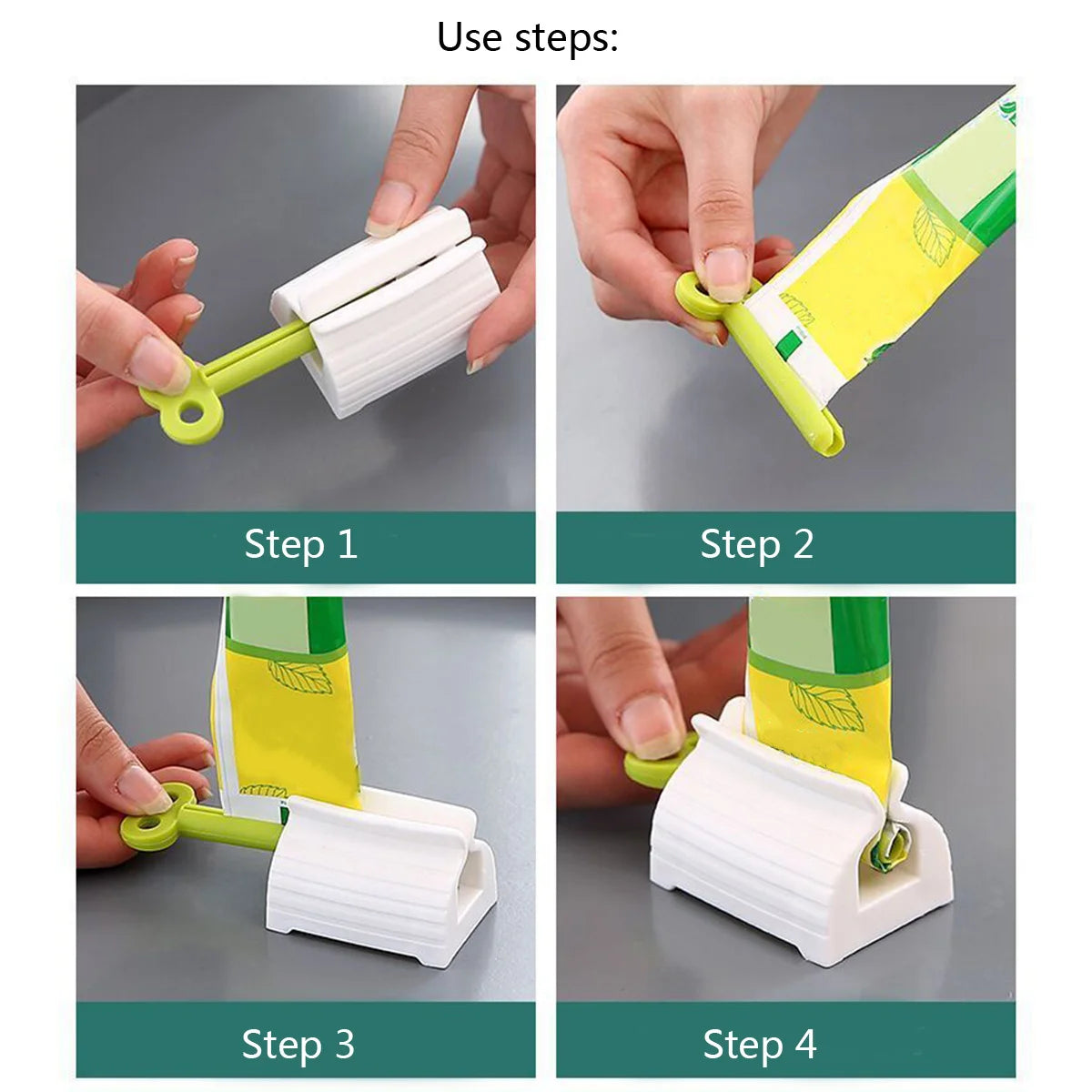Toothpaste Tube Squeezer Easy Roller Dispenser for Mess-Free Brushing