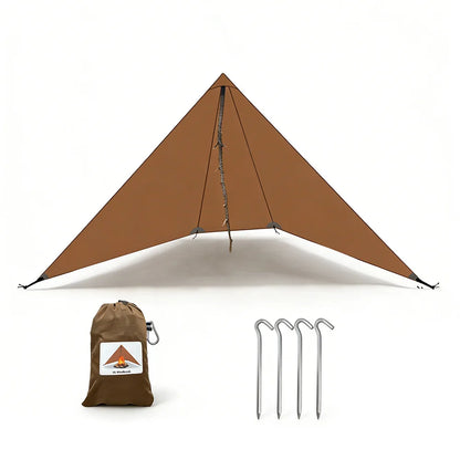 Ultralight Camping Wind Screen 20D Nylon Flame Retardant Privacy Tarp 1.9x1.1m